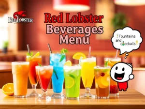 red lobster beverages menu